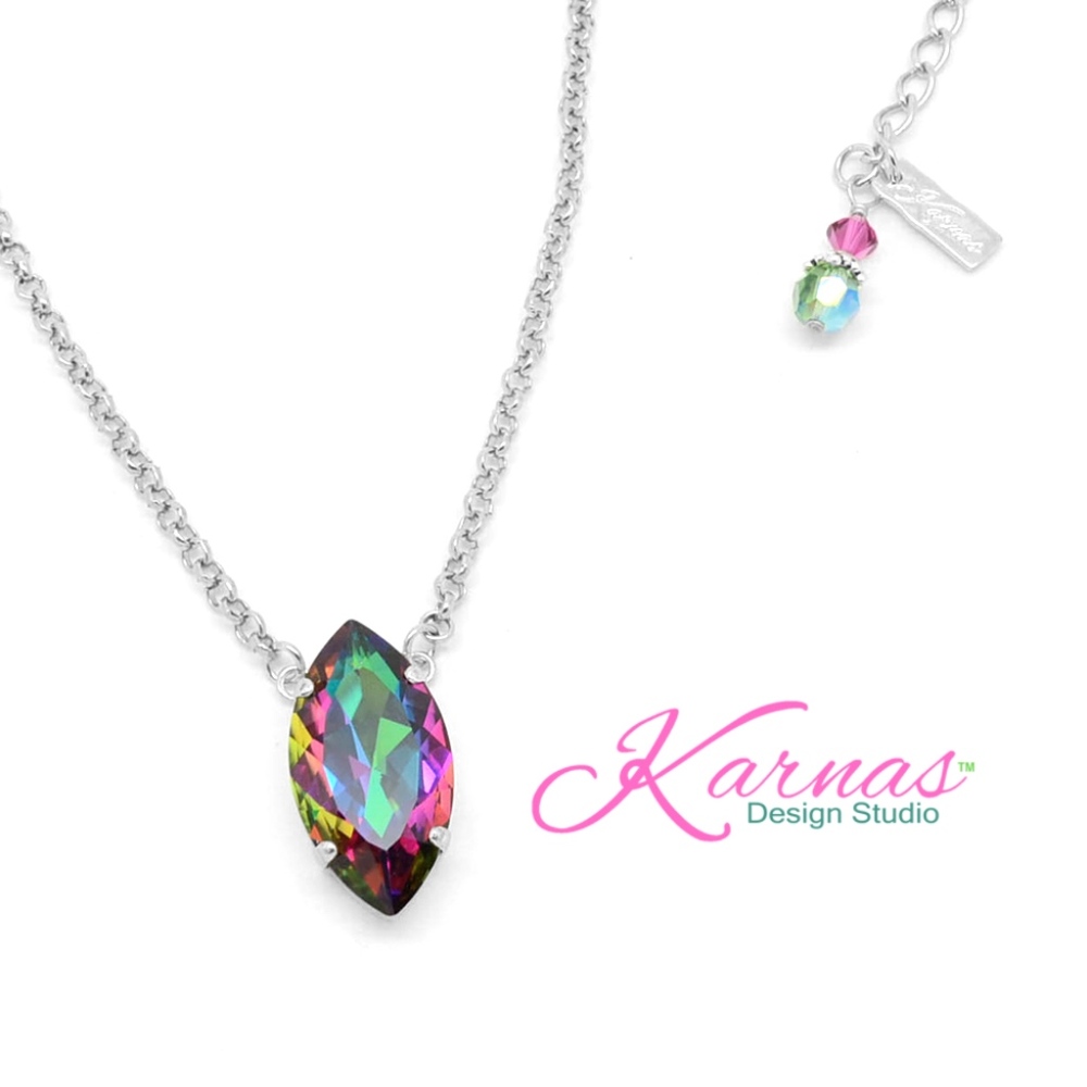 Electra Navette Necklace Premium Crystal KDS
